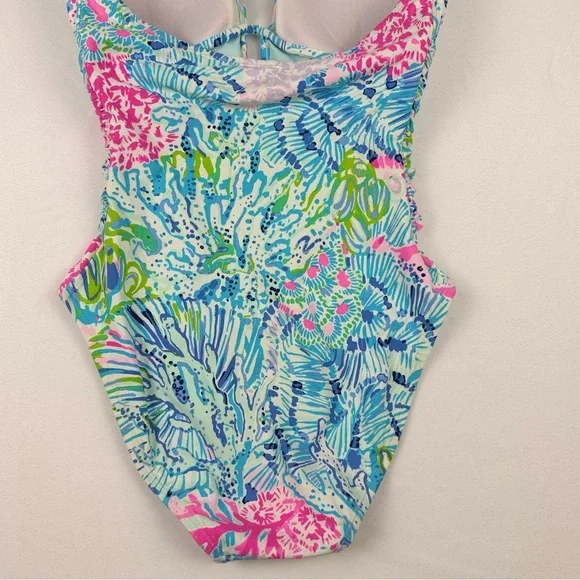 Lilly Pulitzer Lanai Halter One-Piece Swimsuit in Sink or Swim Size 4 EUC - Picture 11 of 14